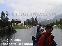 Il Lago Federa, il Rifugio Palmieri, Sara nello zaino ed io