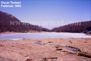 Il Lago Baccio ghiacciato