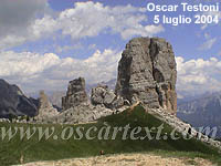 Le Cinque Torri dal Rifugio Scoiattoli