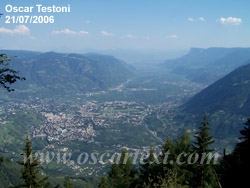 Merano e la Val d'Adige dall'Alpe di Tessa